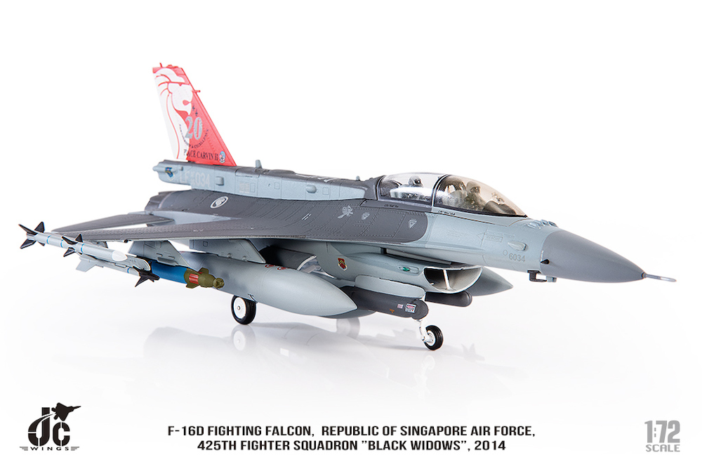 1/72 Diecast Fighter Jet F16D Fighting Falcon Model For Home Office Decor