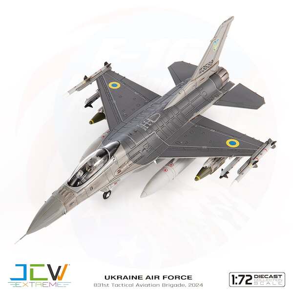 F16A Fighting Falcon Ukraine Air Force, 831st Tactical Aviation Brigade, 2024 JCW-72-F16-026