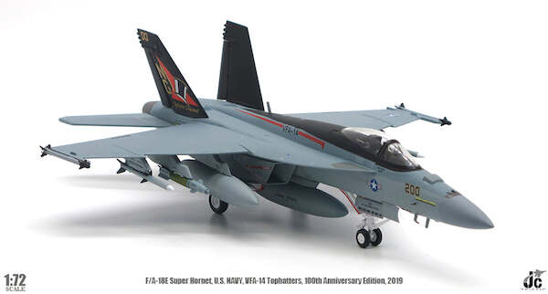 F/A18E Super Hornet US Navy, 168927/NG-200 VFA-14 Tophatters, 100th Anniversary Edition, 2019 JCW-72-F18-012