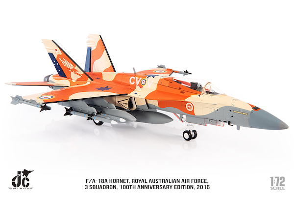 F/A18A Hornet RAAF, Royal Australian Air Force, 3 Squadron, 100th Anniversary Edition, 2016 JCW-72-F18-016