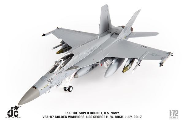F/A18E Hornet U.S. NAVY VFA-87 Golden Warriors, USS George H.W. Bush, July 2017 JCW-72-F18-021