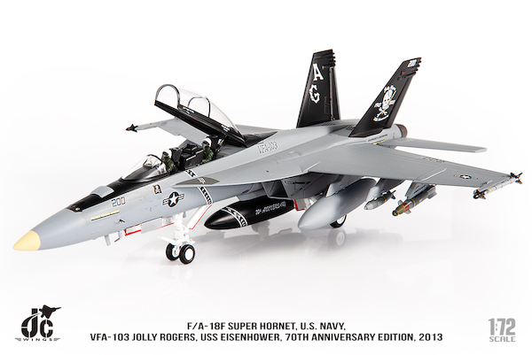 F/A18F Hornet U.S. NAVY VFA-103 Jolly Rogers, 70th Anniversary Edition, 2013 JCW-72-F18-022
