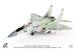 Mig 29S Fulcrum Russian Air Force, 'Hero of Russia General Sulambek Oskanov', 2015  JCW-72-MG29-013