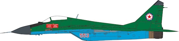 Mig 29 Fulcrum Korean People's Army Air Force, 1st Air Combat Division, 55th Air Regiment, 2012 JCW-72-MG29-018