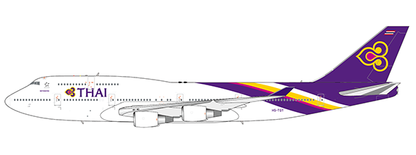 Boeing 747-400 Thai Airways HS-TGT Flaps Down LH4212A