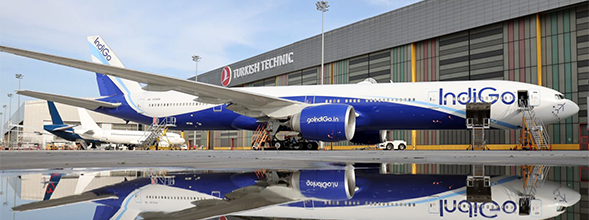 Boeing 777-300ER IndiGo TC-LKD "Flap Down"  LH4344A