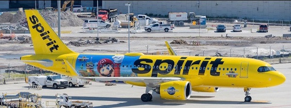 Airbus A320neo Spirit Airlines "Super Nintendo World" N986NK  SA2065