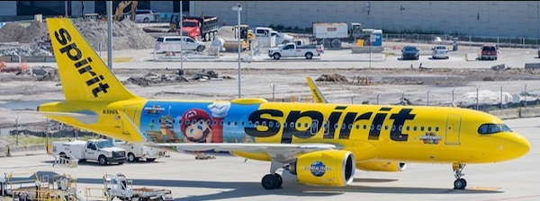 Airbus A320neo Spirit Airlines "Super Nintendo World" N986NK SA2065