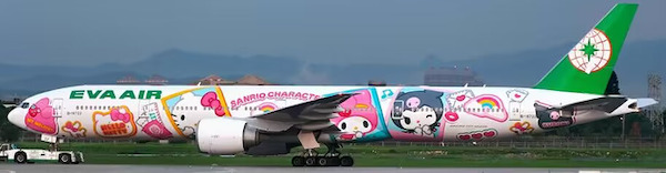 Boeing 777-300ER EVA Airways "Sanrio Character" B-16722 SA2070