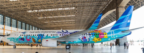 Boeing 737-800 Garuda Indonesia Pokemon PK-GMU SA4043