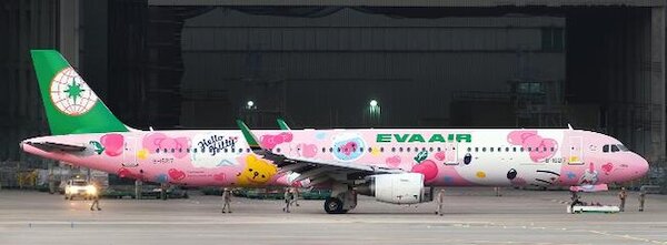 Airbus A321 Eva Air "Pinky Jet" B-16217 SA4067