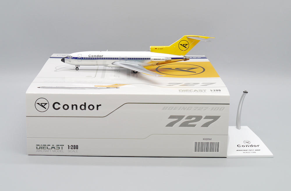 JC Wings Boeing 727-100 Condor Modellflugzeug 1:200 - D-ABIP Mit Standfuß