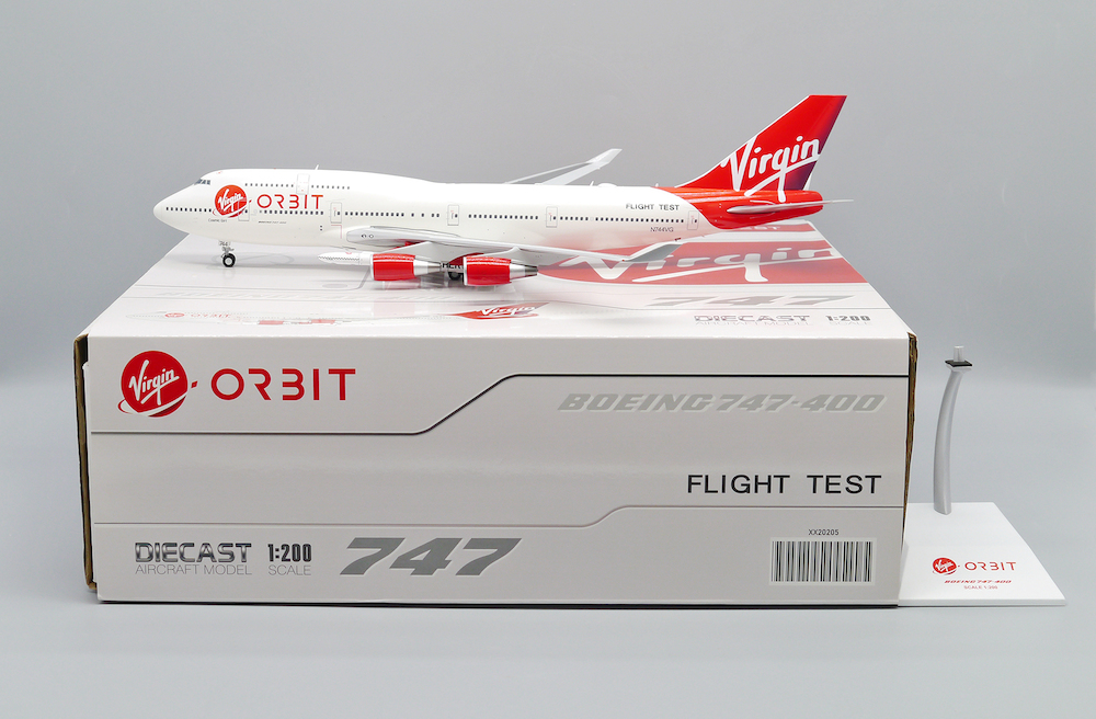 JC Wings XX20205 Boeing 747-400 Virgin Orbit N744VG With JC Wings XX20205 Boeing 747-400 Virgin Orbit N744VG With