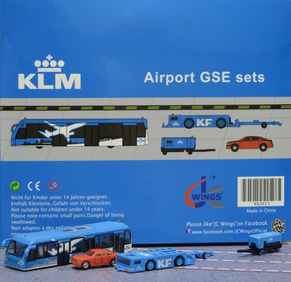 Airport GSE Sets KLM Cobus, Car, Paymover w/tow bar, GPU Set 3 XX2023
