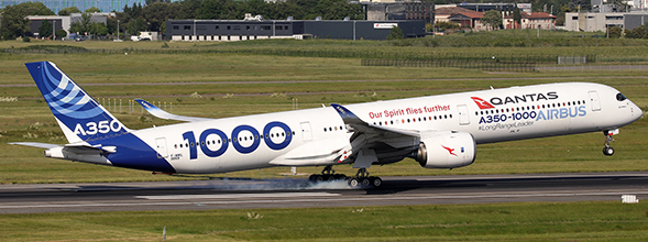 Airbus A350-1000 Airbus Industrie / Qantas "Our Spirit flies further" F-WMIL Flap Down XX20310A