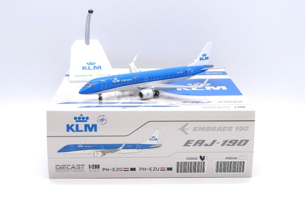JC Wings XX20412 Embraer ERJ190-100STD KLM Cityhopper 