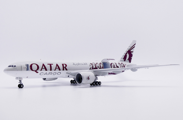 Boeing 777F Qatar Airways Cargo "Moved by People" A7-BFG Interactive Series XX20461C