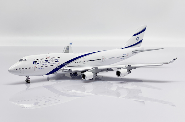 Boeing 747-400 El Al Israel Airlines 4X-ELA flaps down XX40108A