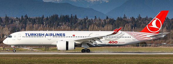 Airbus A350-900 Turkish Airlines "400th Aircraft" TC-LGH Flaps Down  XX40171A