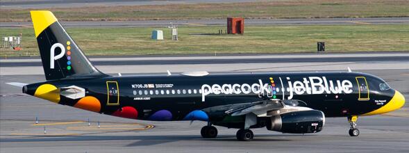 Airbus A320 jetBlue "peacook" N706JB XX40195