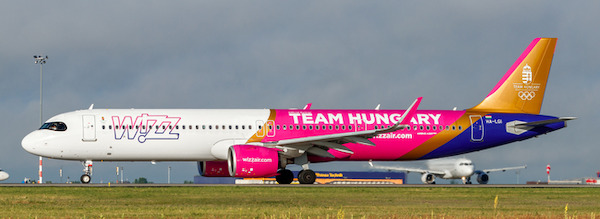 Airbus A321neo Wizz Air "Team Hungary" HA-LGI XX40259