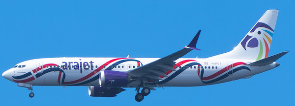 Boeing 737 MAX 8 Arajet "Dominican Republic flag" HI1101  XX40261
