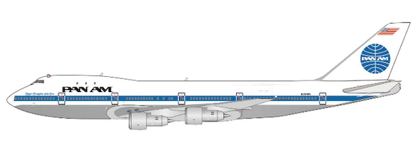 Boeing 747-100 Pan Am "Clipper Champion of the Seas" N734PA Polished  XX40365