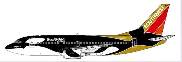 Boeing 737-500 Southwest Airlines "Seaworld of California" N507SW XX40471