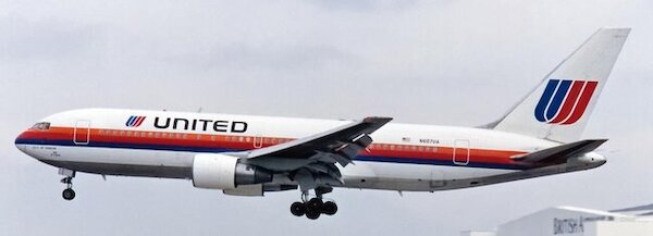 Boeing 767-200 United Airlines "Saul Bass" N607UA XX40495