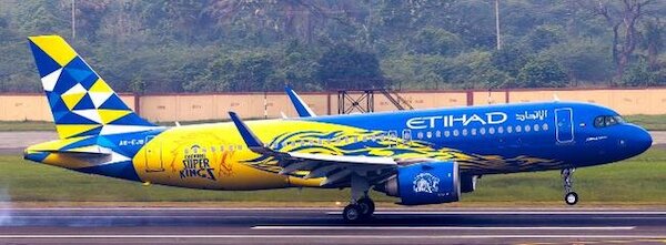 Airbus A320neo Etihad Airways "Chennai Super Kings" A6-EJB  XX40517