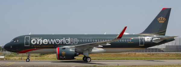 Airbus A320neo Royal Jordanian "Oneworld" JY-RAK XX40783