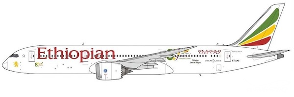 Boeing 787-9 Dreamliner Ethiopian Airlines "80 Years" ET-AXS  XX40807