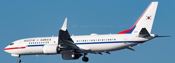 Boeing 737 MAX 8 BBJ Government of South Korea 26-001  XX40869