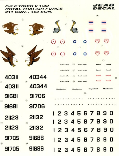 F5E Tiger (211 & 403sq Royal Thai AF)  JEAB32003