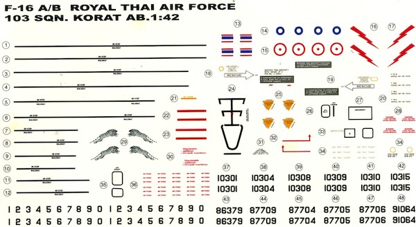 F16A/B Fighting Falcon (103sq Royal Thai AF)  JEAB48015