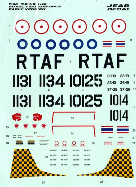 Lockheed T33 Early version (Royal Thai AF)  JEAB48025