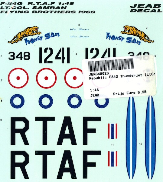 Republic F84G Thunderjet (LtCol. Samran R. Thai AF)  JEAB48028