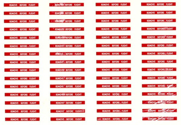 Remove before flight Pins JEAB48100