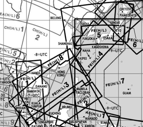 High and Low Altitude Enroute Chart Far East FE(H/L)3/4