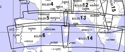 Low Altitude Enroute Chart Europe LO 13/14 (Italy, Greece, Croatia, Serbia, Albania) (for non-professional use only) E(LO)13/14