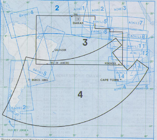 North Atlantic Enroute Chart AT (H/L) 3/4 (for non-professional use only) ZATL0341
