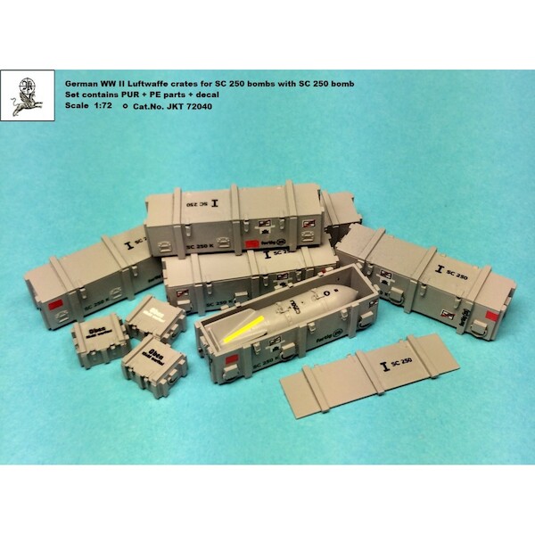 German WWII Luftwaffe SC250 Bomb Crates with SC250 Bomb JKT72040
