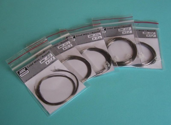 Lead Wire Round 0,5 mm x 25cm JMC-105