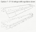 F-14A Tomcat Wings with spoilers Down, Speed Brakes (Beavertail) and Wheels (Academy) JOY-Resin002A