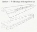 F-14A Tomcat Wings with spoilers Up, Speed Brakes (Beavertail) and Wheels (Academy) JOY-Resin002B