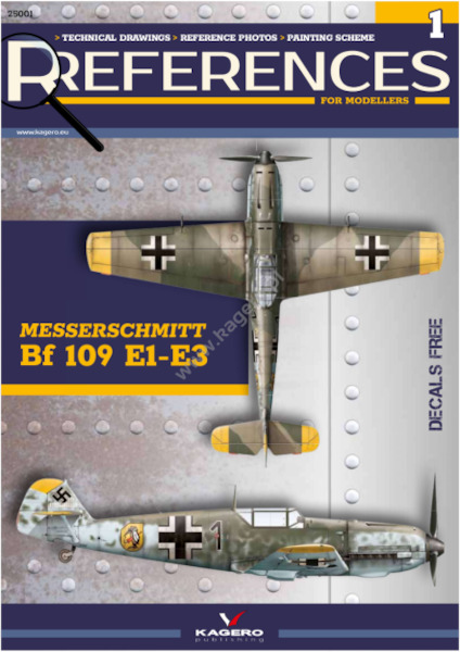 References for modellers 1: Messerschmitt BF109E-1/E-3 Including Decals  9788367294485