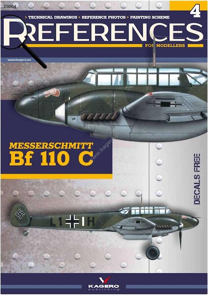 References for modellers 4: Messerschmitt BF110C Including Decals 9788367294515
