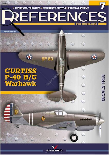 References for modellers 7: Curtiss P40B/C Warhawk Including Decals 9788367294546