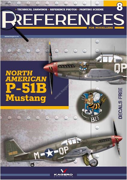 References for modellers 8: North American P51B Mustang Including Decals  9788367294553