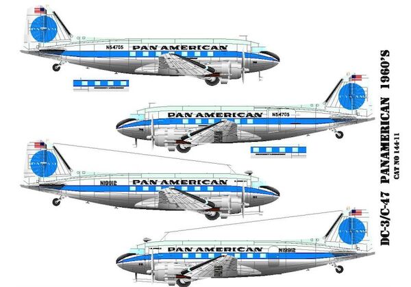 Douglas DC3/C47 Dakota (Pan American 1960's ) 144-11